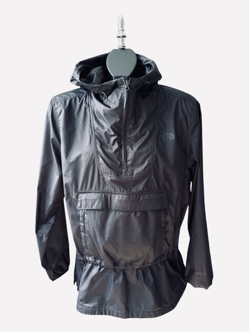 The North Face Black Hooded Windbreaker Pullover